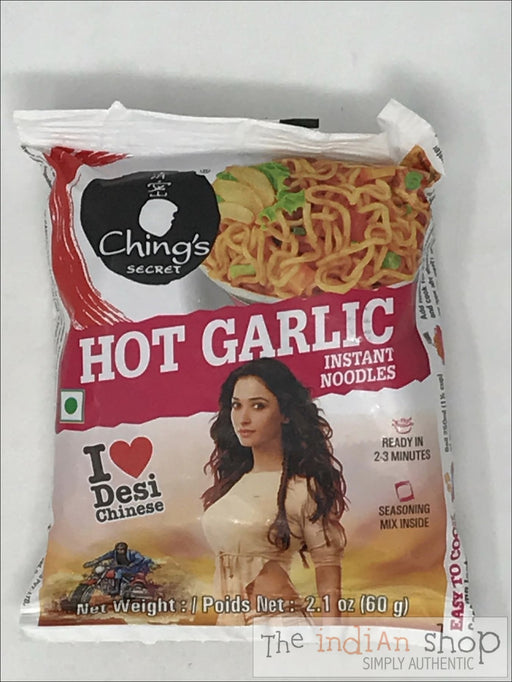 Chings Hot Garlic Noodles - 60 g - Snacks