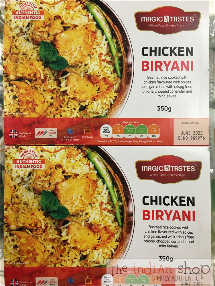 Magic Tastes Chicken Biriyani - 350 g - Frozen Curries