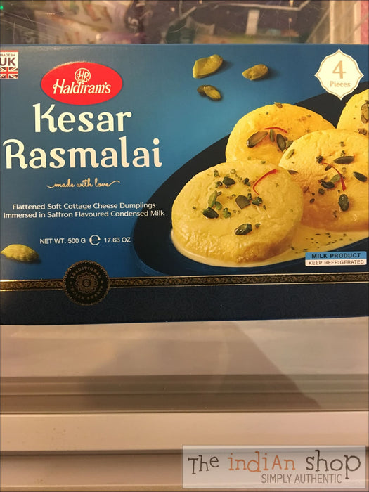 Haldiram Kesar Rasmalai - Chilled Mithai