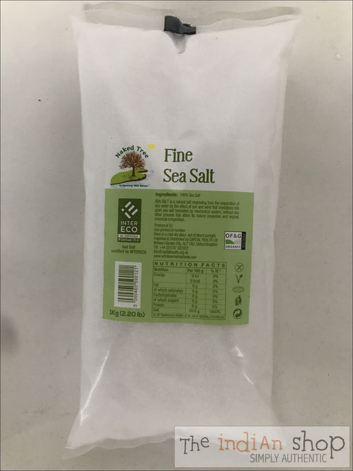 Naked Tree Organic Sea Salt Fine - Spices