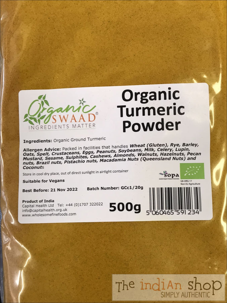 Organic Swaad Turmeric Powder (Haldi) - 500 g - Spices