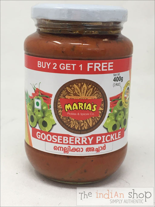Maria’s Gooseberry (Nellikai) Pickle - 400 g - Pickle