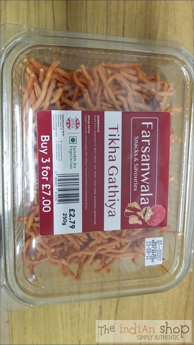 Farsanwala Tikha Ghathiya - 250 g - Snacks
