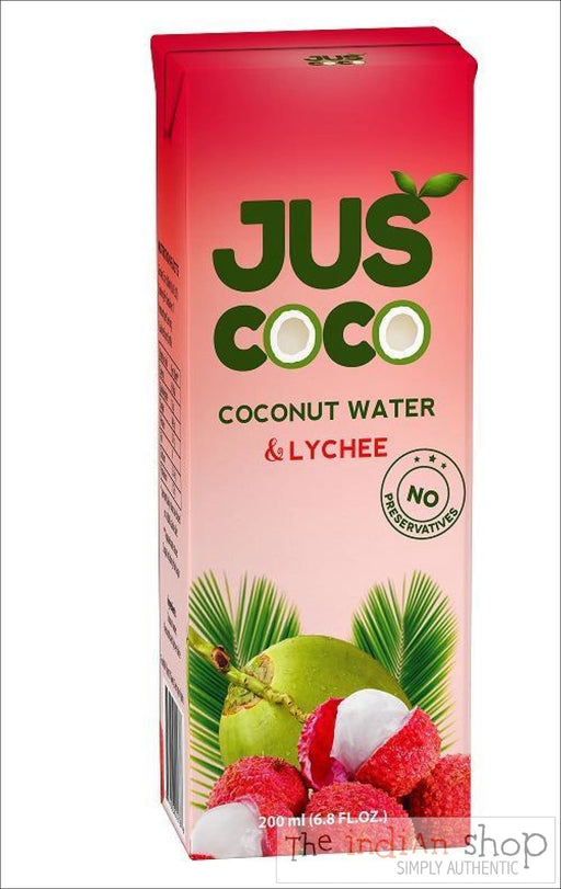 JUSCOCO Coconut Water-Lychee - 200 ml - Drinks