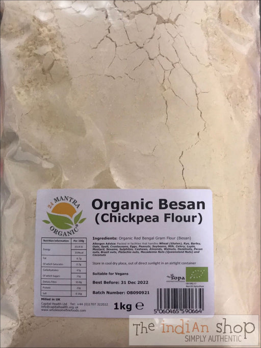24 Mantra Organic Chick Pea (Besan) Flour - 1 Kg - Other Ground Flours