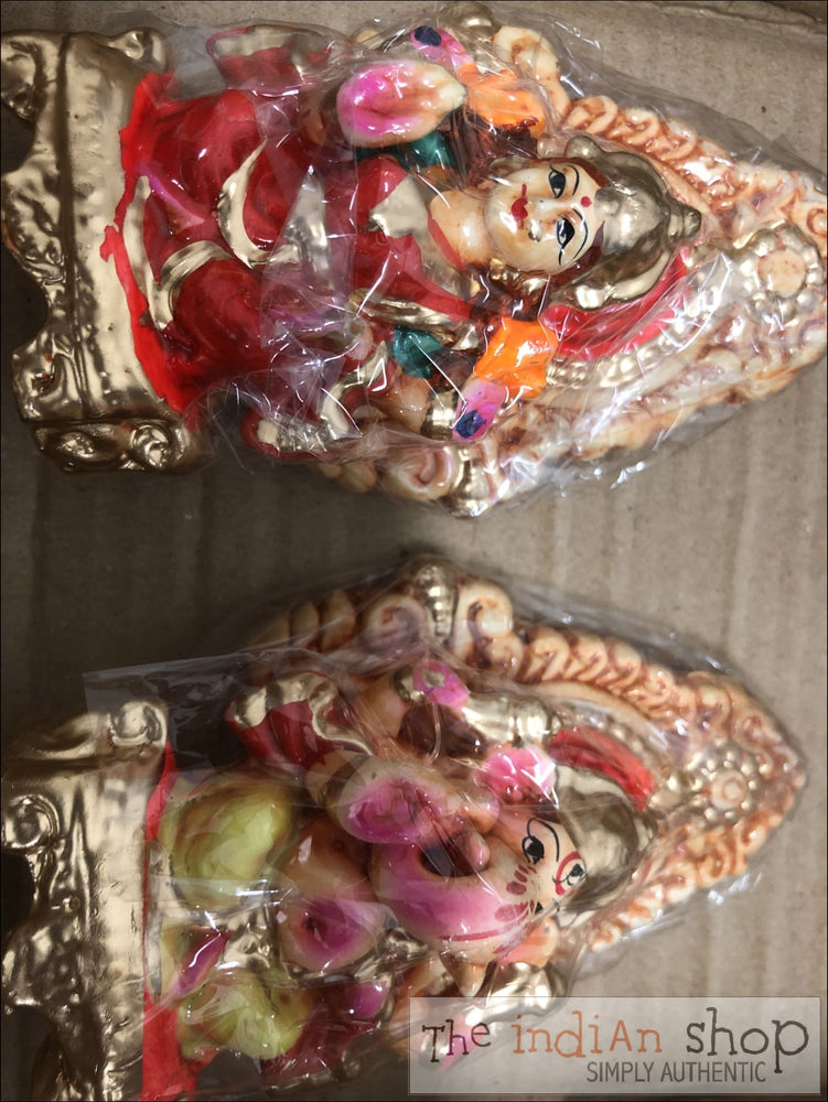 Lakshmi Ganesh Idols Set Small - 300 g - Pooja Items