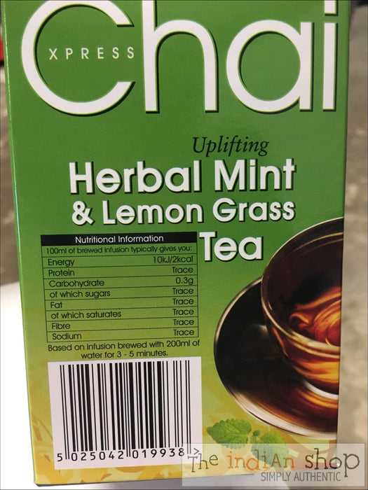 Chai Express Herbal Mint and Lemon Grass Tea - Drinks
