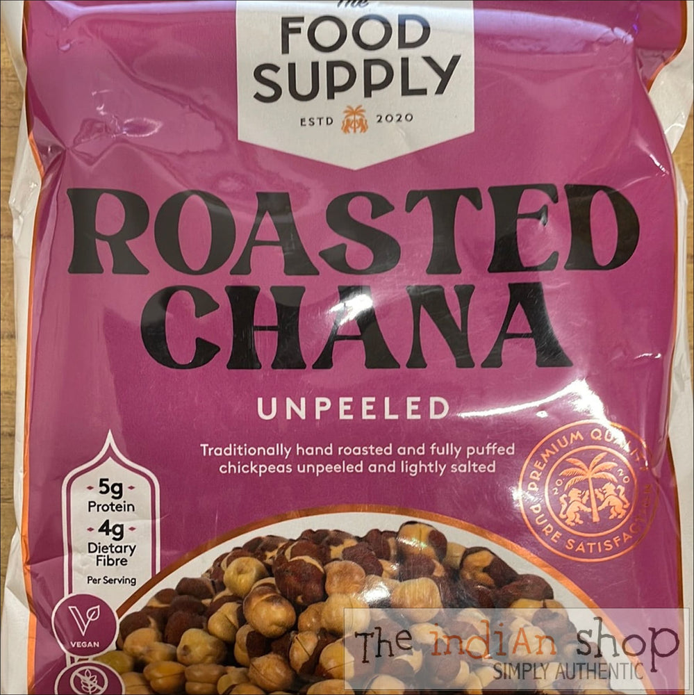 Food Supply Roasted Chana Unpeeled - 140 g - Snacks