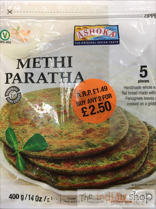 Ashoka Methi Paratha - 300 g - Frozen Indian Breads
