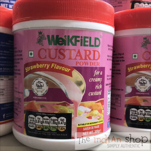 Weikfield Custard Powder Strawberry - 300 g - Mithai