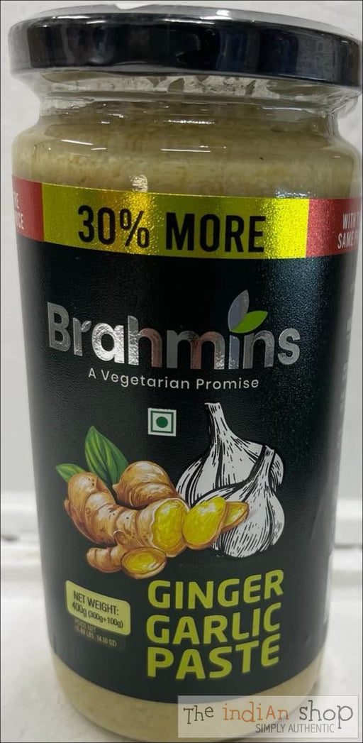 Brahmins Ginger and Garlic Paste - 300 g +100g - Pastes
