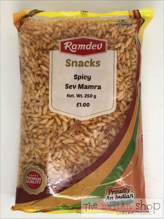 Ramdev Spicy Sev Mamra - 250 g - Snacks