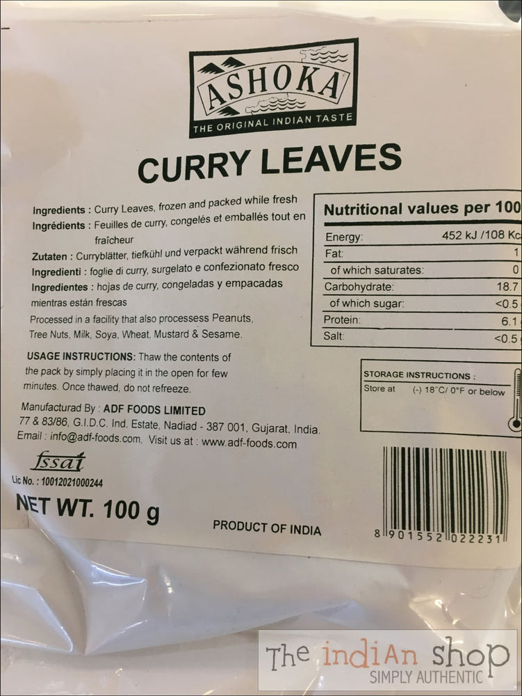Ashoka Frozen Curry Leaves - Frozen Vegetables