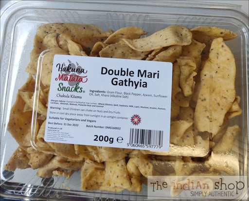 Hakuna Matata Hand Made Double Mari Ghathiya - 200 g - Snacks