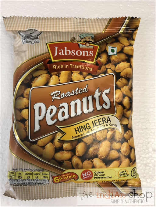 Jabsons Roasted Peanuts Hing Jeera - 140 g - Snacks