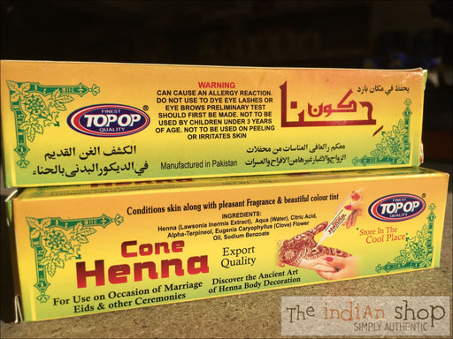 Top-Op Henna Cone - Beauty and Health