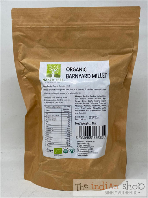 Naked Tree Organic Barnyard Millet - 1 Kg - Organic And Free From Range