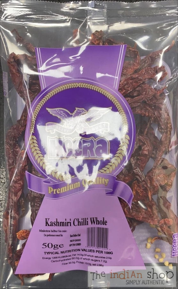 Heera Kashmiri Chilli Whole - 50 g - Spices