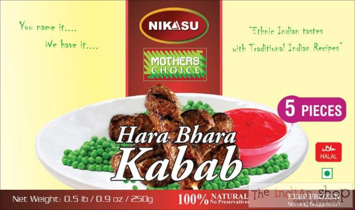 Nikasu Hara Bhara Kebab (12 Pieces) - 250 g - Frozen Snacks