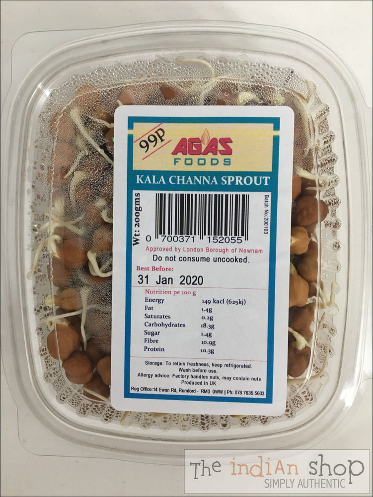 Agas Kala Channa Sprouts - Chilled Food