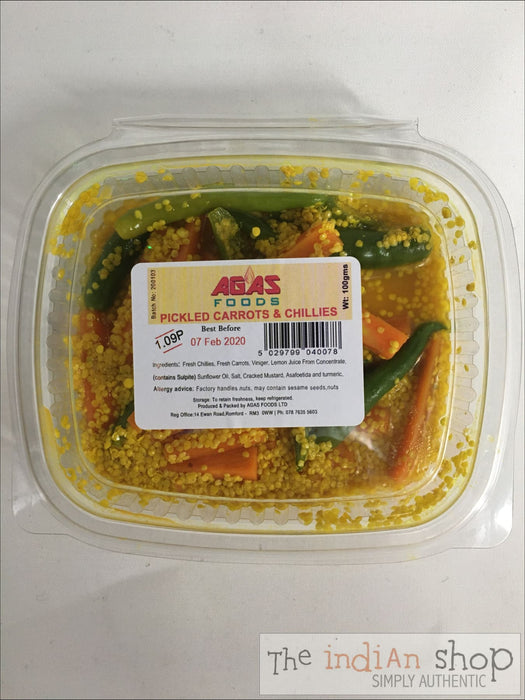 Agas Pickled Chillies and Carrots - Chilled Food