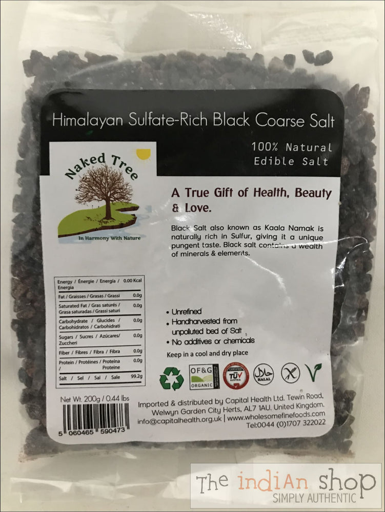 Naked Tree Himalayan Sulfate Rich Black Coarse Salt - Spices