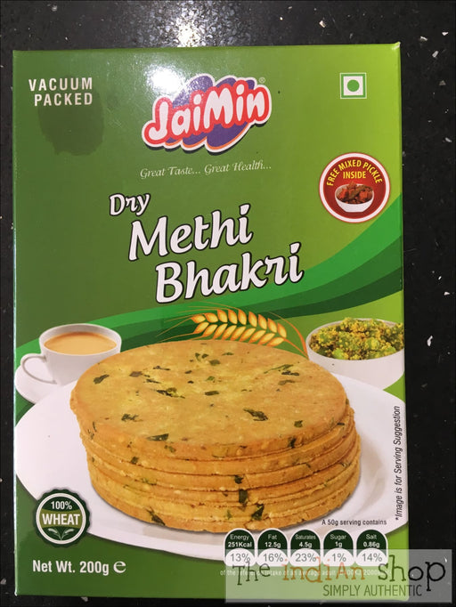 Jaimin Methi Bhakri - Snacks