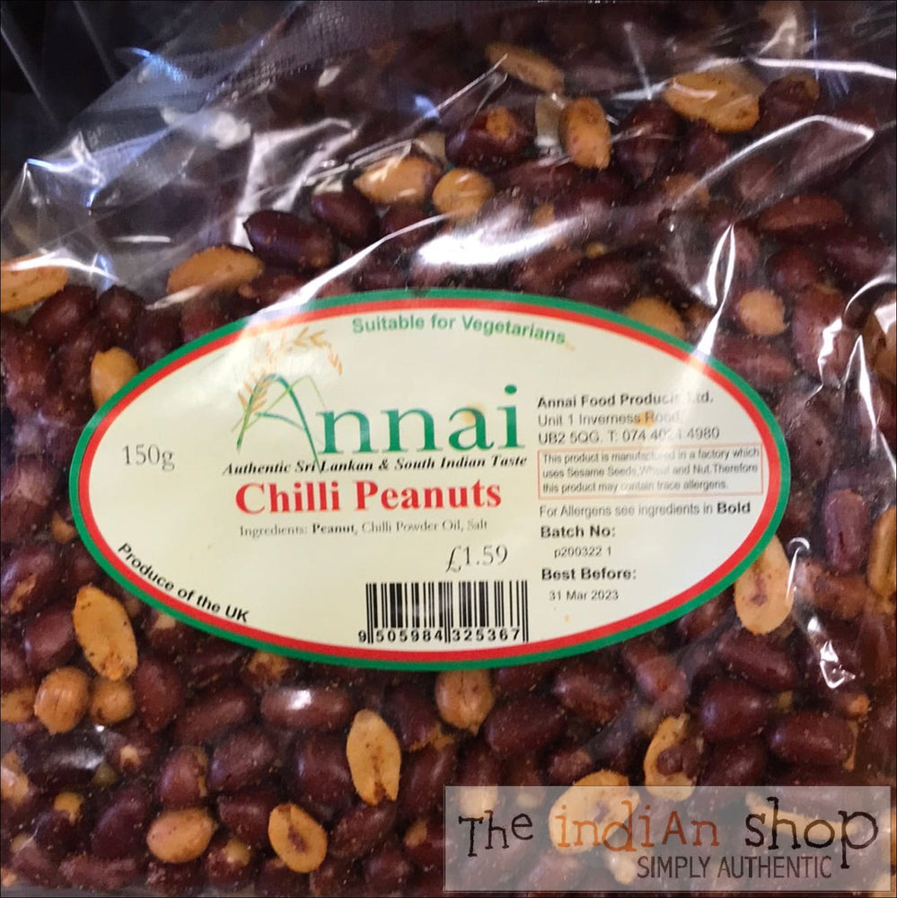 Annai Chilli Peanuts - 150 g - Snacks