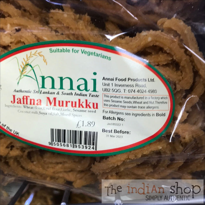 Annai Jaffna Murukku - 150 g - Snacks