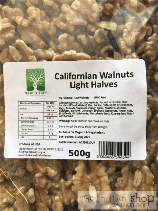 Californian Light Walnut Halves - 500 g - Nuts and Dried Fruits