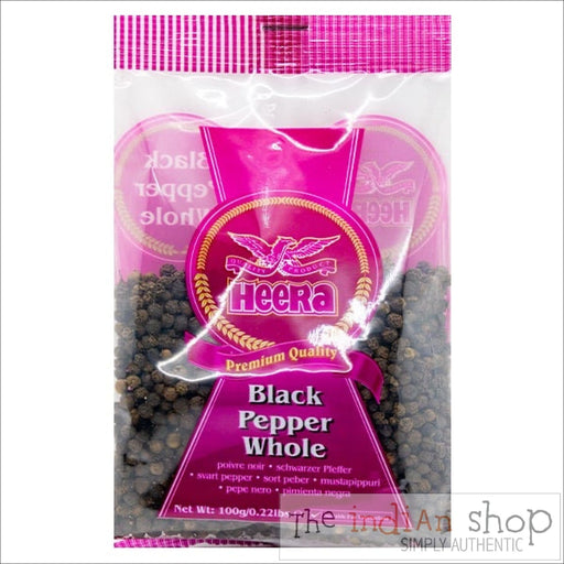 Heera Black Pepper Whole - 100 g - Spices