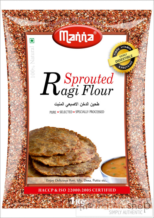 Manna Sprouted Ragi Flour - 1 Kg - Millets and Millet Flour