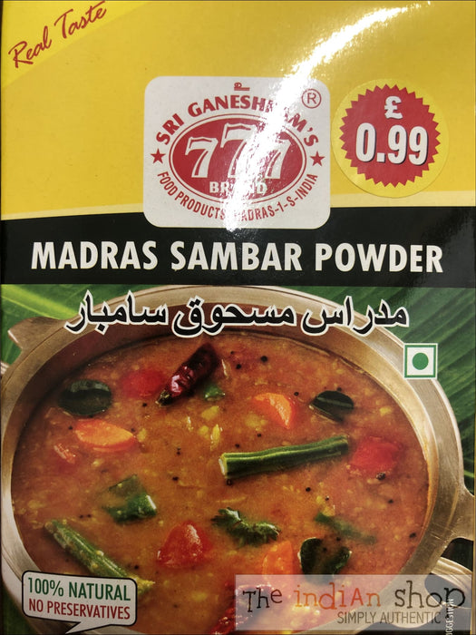 777 Madras Sambar Powder - 165 g - Mixes