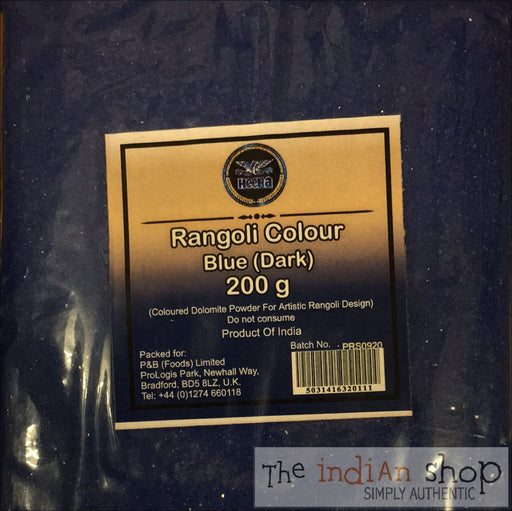 Heera Dark Blue Rangoli Colour - 200 g - Pooja Items