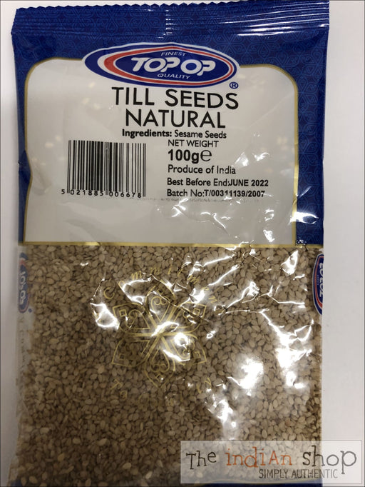Top Op Sesame (Till) Seeds Natural - 100 g - Spices