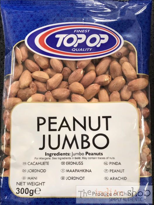Top Op Red Skin Peanuts Jumbo - 300 g - Nuts and Dried Fruits