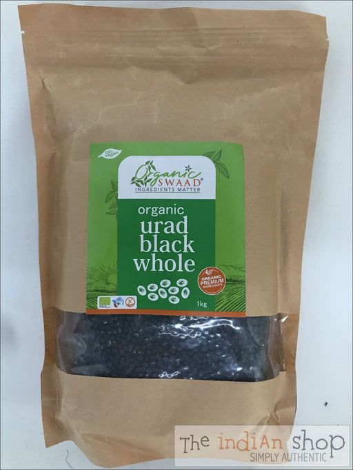 Organic Swaad Black Gram (Urad) Whole - Lentils