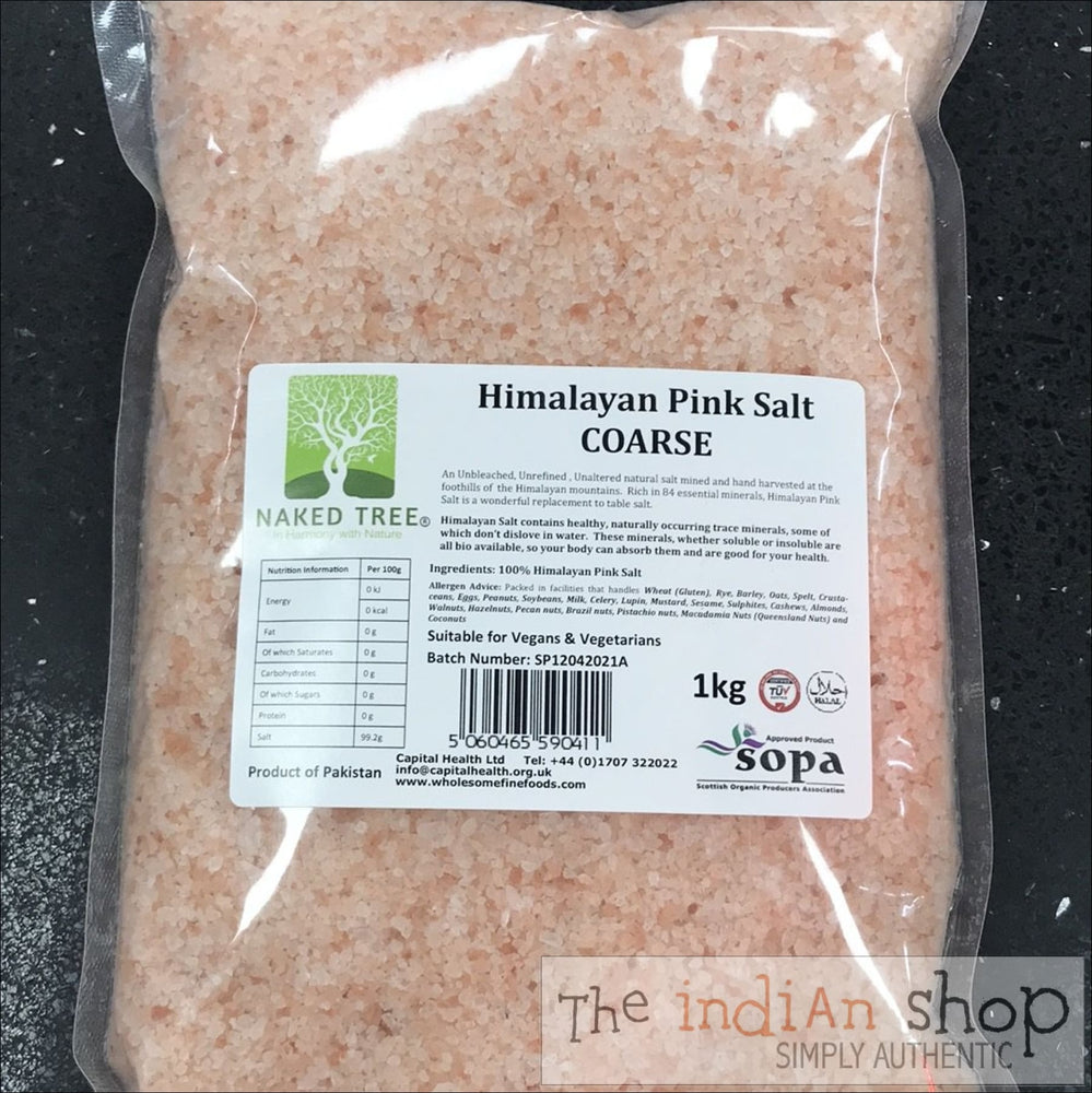 Naked Tree Rose Pink Himalayan Salt Coarse - 1 Kg - Spices
