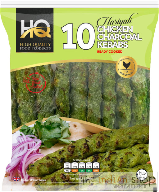 HQ Hariyali Chicken Charcoal Kebab - 1 KG - Frozen Non Vegetarian Food