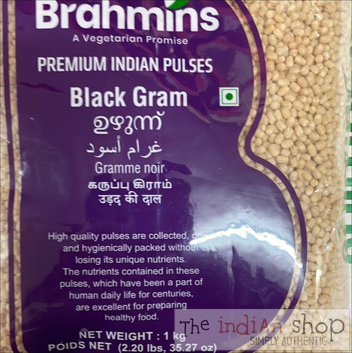 Brahmins Black Gram Whole - 1 Kg - Lentils