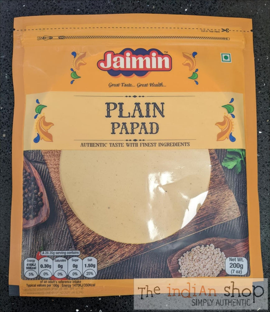 Jaimin Plain Pappad - 200 g - Appallams
