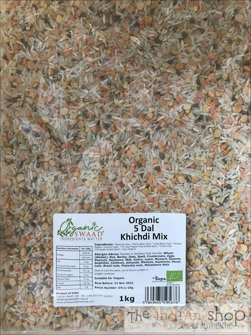 Organic Swaad 5 Dal Khichidi Mix - 1 Kg - Lentils