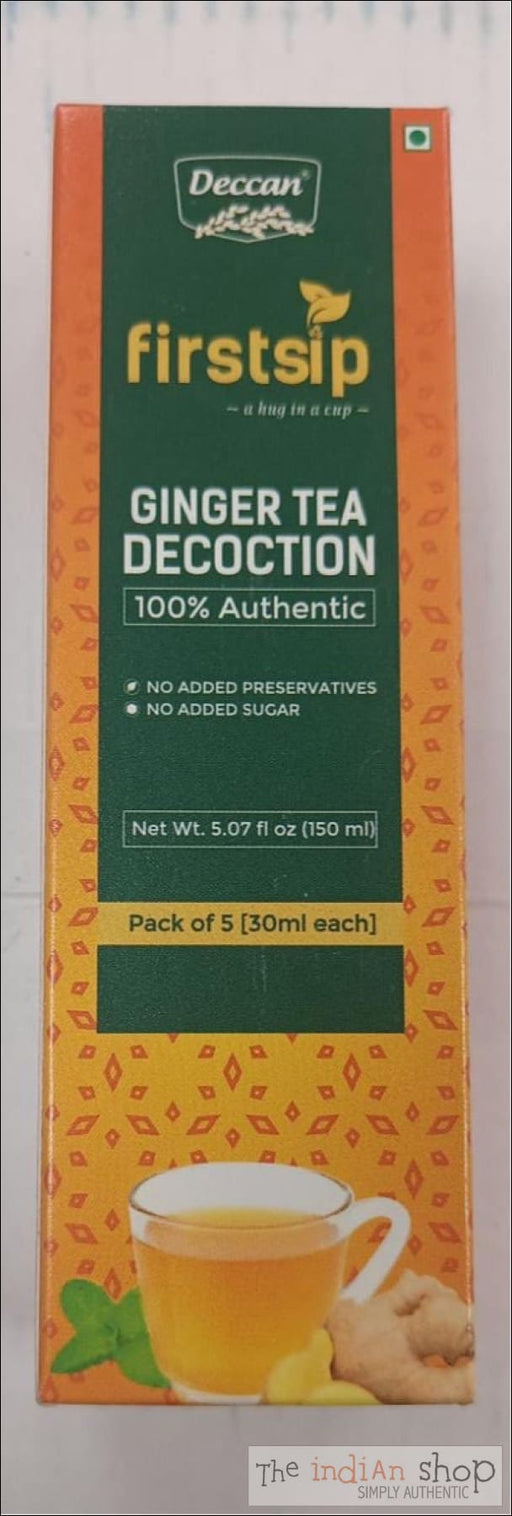 Deccan Firstsip Ginger Tea Decoction - 150 ml (5 pack) - Drinks
