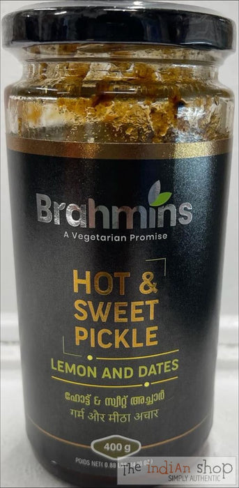 Brahmins Hot and Sweet Pickle - 400g - Pickle
