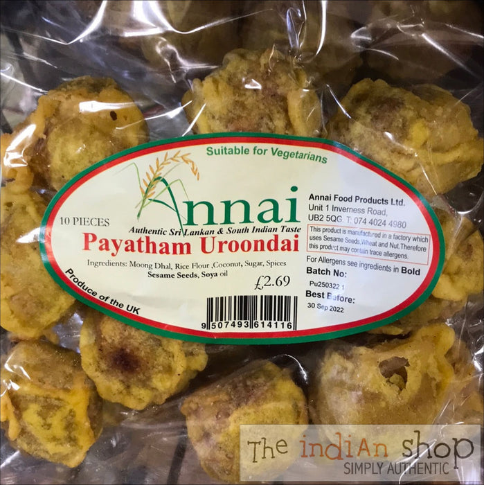 Annai Payatham Uroondai - 10 Pieces - Snacks