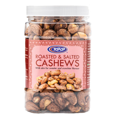 Top Op Roasted Cashew Nut Jar - 500 g - Snacks