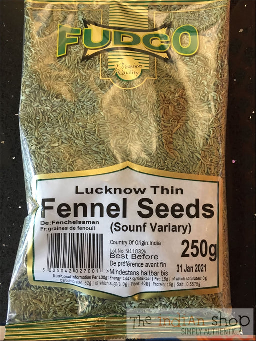 Fudco Lucknow Thin Fennel Seeds - Spices