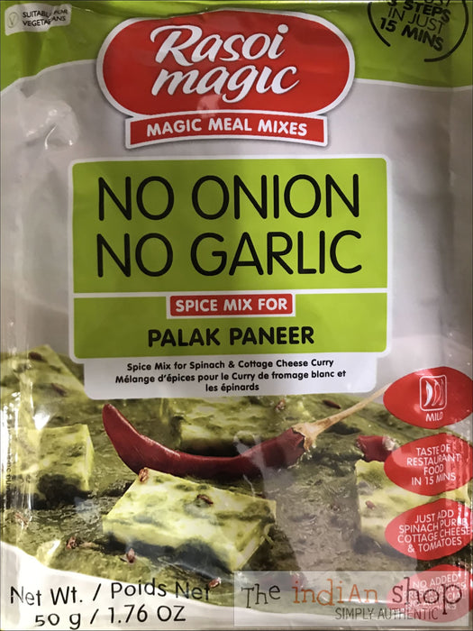 Rasoi Magic Palak Paneer Masala (no onion no garlic) - 50 g - Mixes