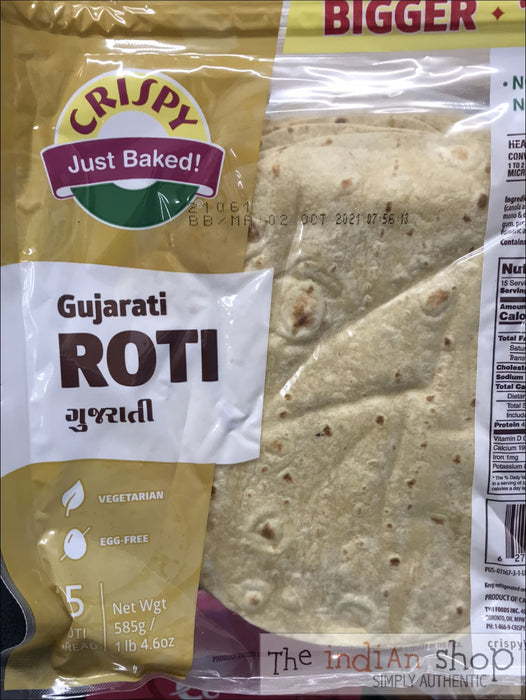 Crispy Gujurati Roti - 585 g - Non Frozen Chapathis/Rotis