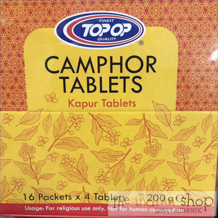 Top Op Camphor Tablets - 200 g - Pooja Items